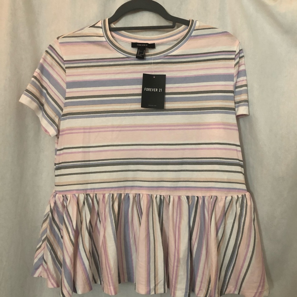 Forever 21 Striped Babydoll top